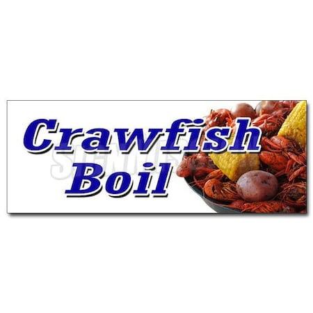 CRAWFISH BOIL DECAL Sticker Cajun Buggers Louisiana Crayfish Shellfish